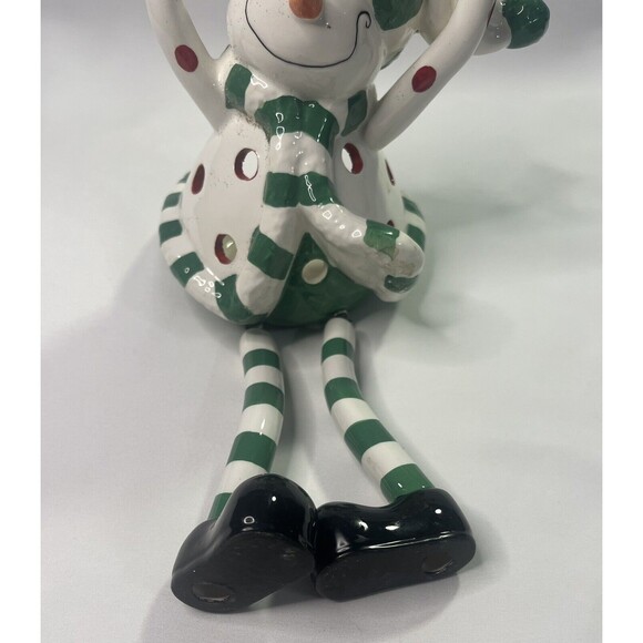 2004 Snowman Shelf Candle Holder Dennis East International #83583 - Picture 3 of 8